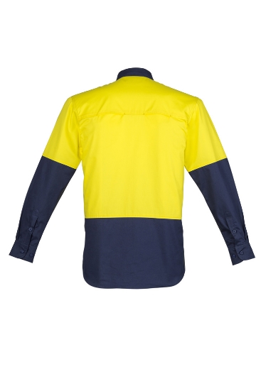 Picture of Syzmik, Mens Hi Vis Closed Front L/S Shirt